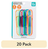 (20 Pack)  Assorted Color Giant Paper Clips, 10 Count