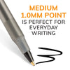 round Stic Xtra Life Ballpoint Pen, Medium Point, 1.0 Mm, Black Ink, 60 Count