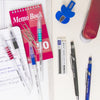 BAZIC Top Bound Spiral Memo Books 3"X5", 50 Sheet, Assorted Color, 16-Count