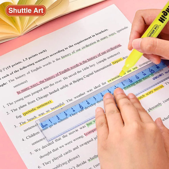 Yellow Highlighters,  30 Pack Highlighters Bright Colors, Chisel Tip Dry-Quickly Non-Toxic Highlighter Markers for Adults Highlighting in Home Office