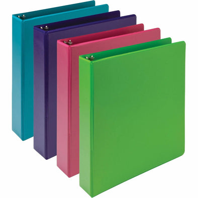 Earth'S Choice Plant-Based Durable 1.5 Inch 3 Ring View Binders - Assorted, Assorted, 4 / Pack (Quantity)