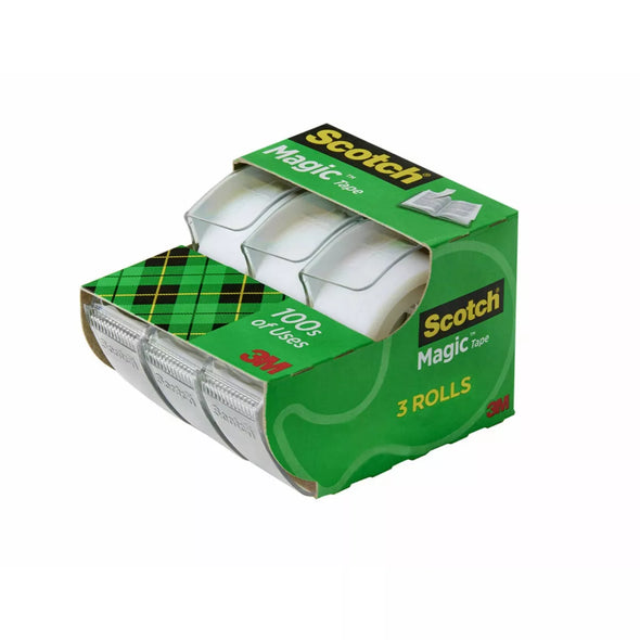 Scotch Magic Tape with Dispensers 3Pk
