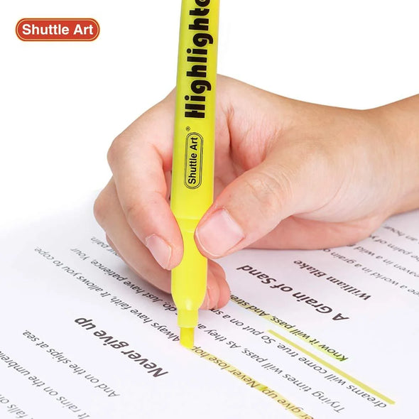 Yellow Highlighters,  30 Pack Highlighters Bright Colors, Chisel Tip Dry-Quickly Non-Toxic Highlighter Markers for Adults Highlighting in Home Office