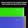 Samsill Heavyweight Non-Glare Sheet Protectors, Box of 200 Plastic Page Acid
