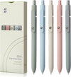 Gel Pens, 5Pcs 0.5Mm Quick Dry Black Ink Fine Point Smooth Writing Pens High-End