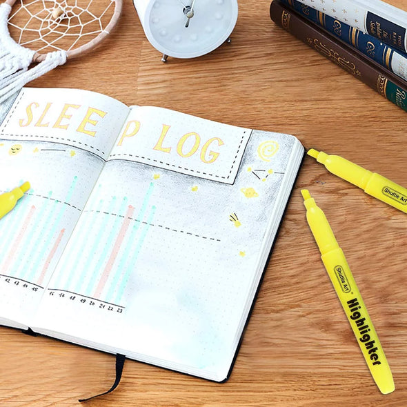 Yellow Highlighters,  30 Pack Highlighters Bright Colors, Chisel Tip Dry-Quickly Non-Toxic Highlighter Markers for Adults Highlighting in Home Office