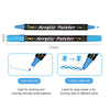 12/24/36 Color Double-Ended Gouache Acrylic Marker Waterproof Pigment DIY Graffiti Marker Office and School Supplies