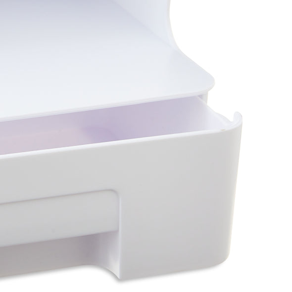 (4 Pack) Pen Gear White Tall Organizer Plastic Desktop Organizer