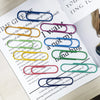 (20 Pack)  Assorted Color Giant Paper Clips, 10 Count