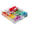 Office Drawer Edit Organizer, 6 Pieces, Clear