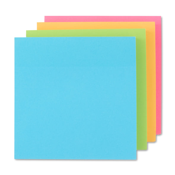 Pen + Gear Paper Sticky Notes, Neon, 3" X 3", 1680 Sheets, 24 Counts