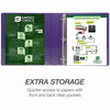 Earth'S Choice Plant-Based Durable 1.5 Inch 3 Ring View Binders - Assorted, Assorted, 4 / Pack (Quantity)