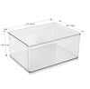 Office Drawer Edit Organizer, 6 Pieces, Clear