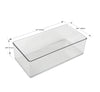 Office Drawer Edit Organizer, 6 Pieces, Clear
