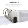 Samsill Heavyweight Non-Glare Sheet Protectors, Box of 200 Plastic Page Acid