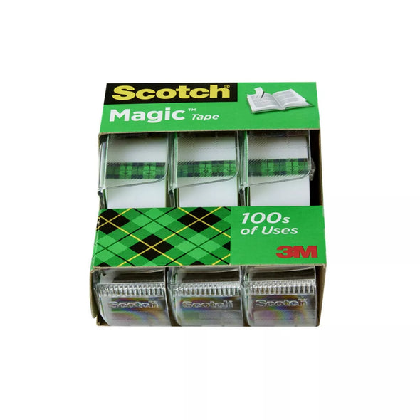 Scotch Magic Tape with Dispensers 3Pk