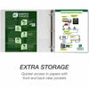 Earth'S Choice Plant-Based Durable 1.5 Inch 3 Ring View Binders - Assorted, Assorted, 4 / Pack (Quantity)