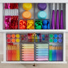 Office Drawer Edit Organizer, 6 Pieces, Clear