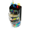 Supply Organizer, 7 Compartments, Black/Clear