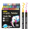 12/24/36 Color Double-Ended Gouache Acrylic Marker Waterproof Pigment DIY Graffiti Marker Office and School Supplies