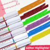 4 Colors/Box Kawaii Glitter Highlighter Pen Pastel Fine Pastel Highlighter Marker Scrapbook Painted Stationery School Supplies