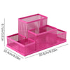 Mesh Pencil Holder, Hot Pink